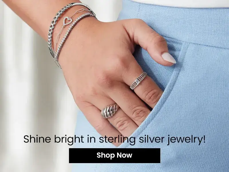 Shine bright in sterling silver jewelry!